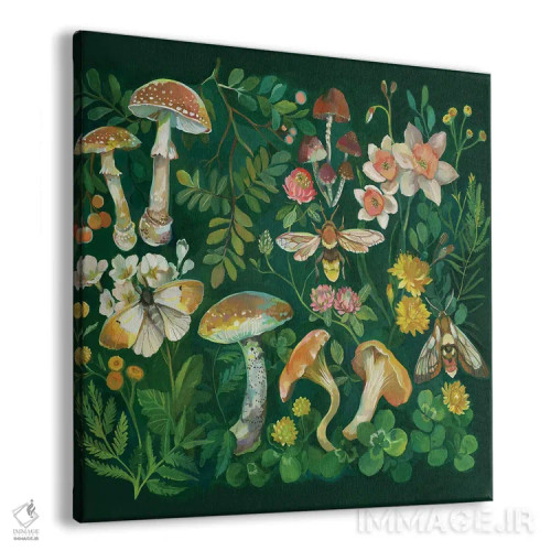 تابلو باغ سبز قارچها اثر کلارا مکآلیستر - نمای پرسپکتیو محصول