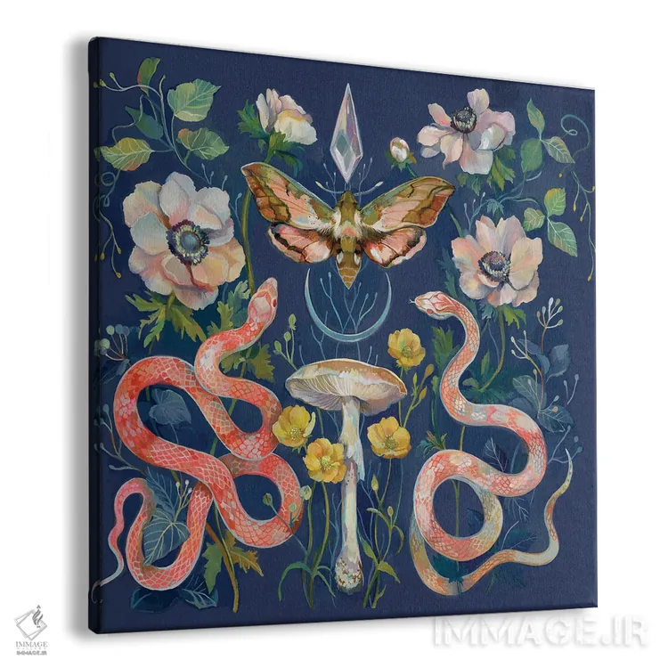 تابلو مارها، شبپره کریستالی اثر کلارا مکآلیستر - نمای پرسپکتیو محصول