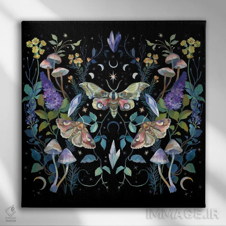 تابلو کریستالهای اسرارآمیز اثر کلارا مکآلیستر - نمای روبهرو روی دیوار