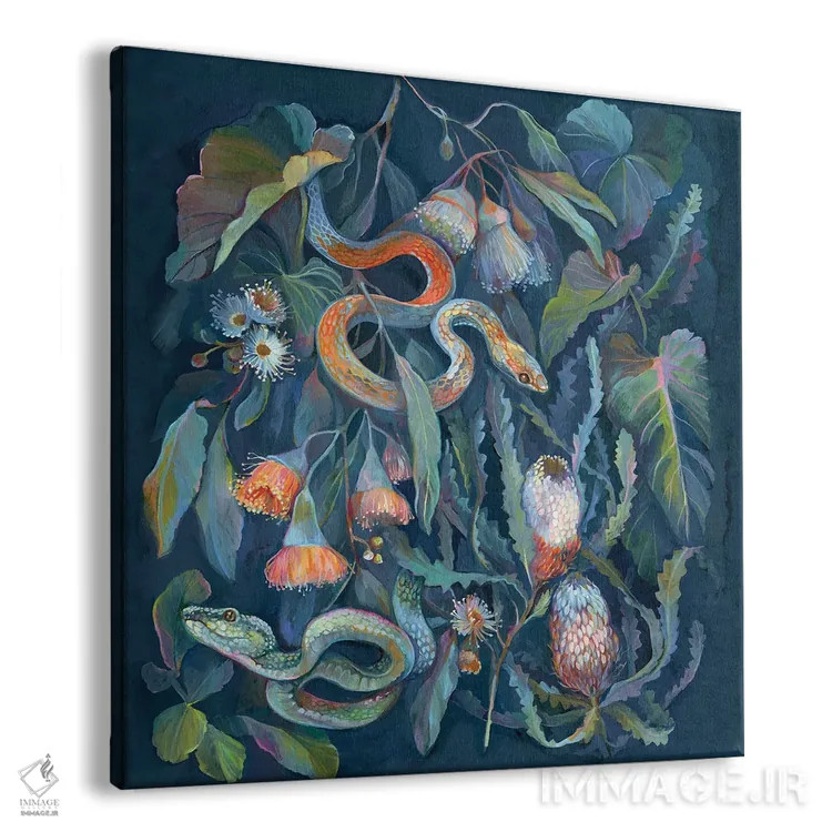 تابلو مارهای گرمسیری اثر کلارا مکآلیستر - نمای پرسپکتیو محصول