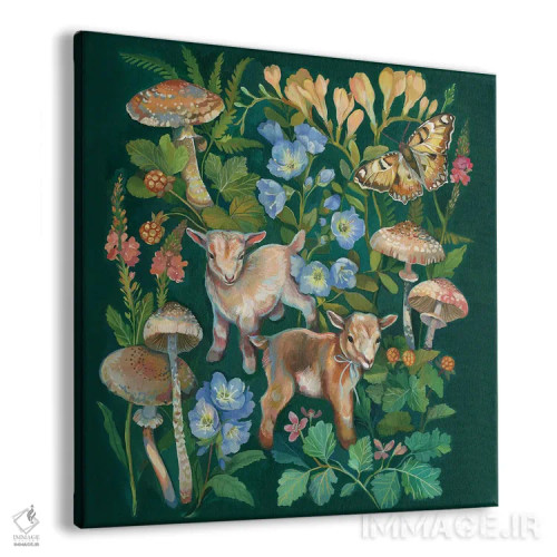 تابلو باغ قارچ با بزها اثر کلارا مکآلیستر - نمای پرسپکتیو محصول