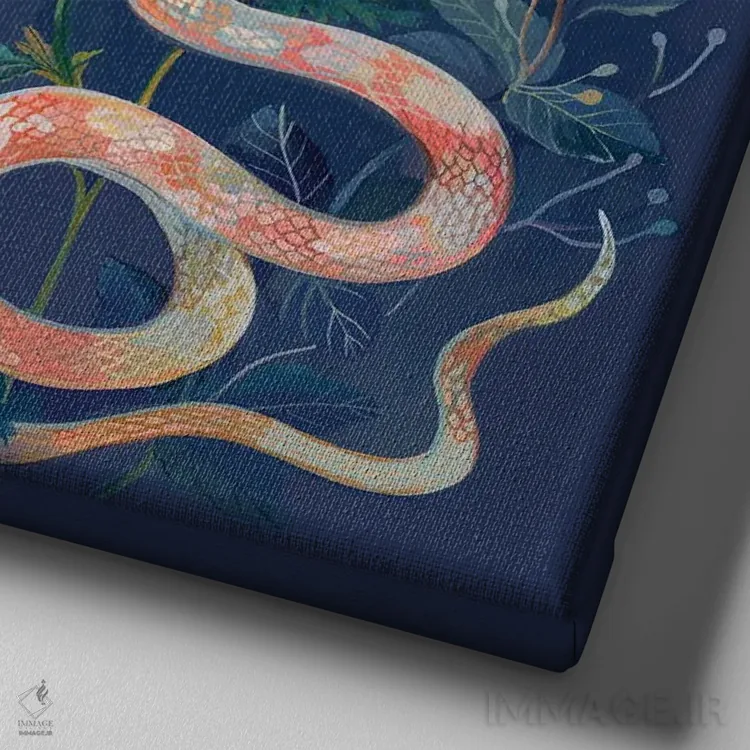 تابلو مارها، شبپره کریستالی اثر کلارا مکآلیستر - نمای نزدیک بافت بوم