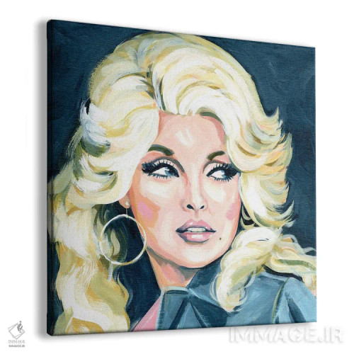 تابلو نگاه کناری دولی پارتون (خواننده آمریکایی) اثر کتی مینگوس - نمای پرسپکتیو محصول