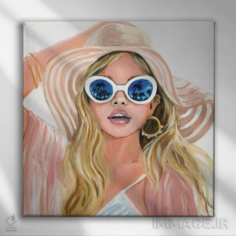 تابلو روز ساحل اثر کتی مینگوس - نمای روبهرو روی دیوار