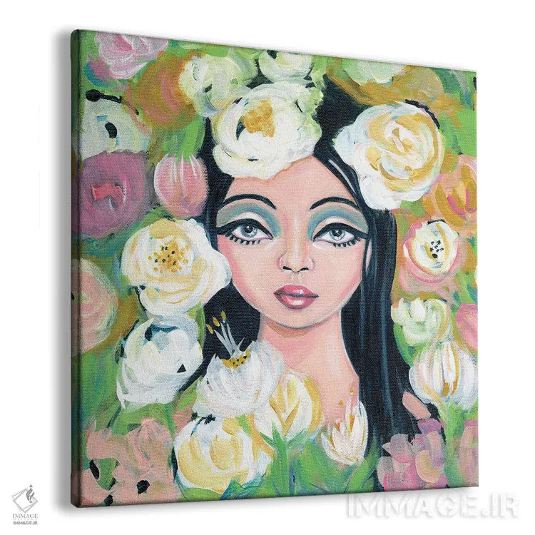 تابلو مزرعه گلها اثر کتی مینگوس - نمای پرسپکتیو محصول