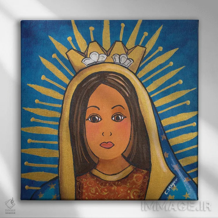 تابلو پرتره گوادالوپه اثر کندی مایر - نمای روبهرو روی دیوار