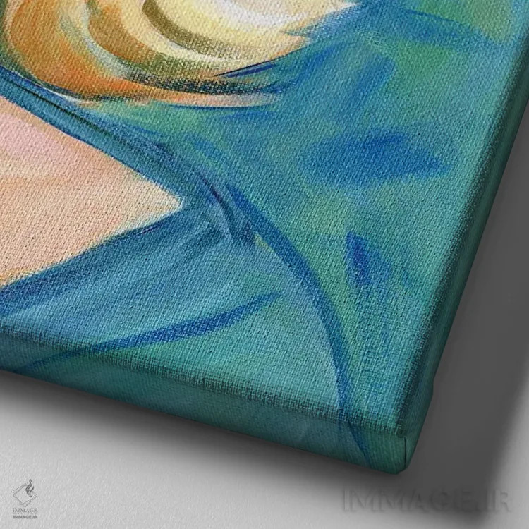 تابلو مرلین مونرو به سبک پاستل اثر کتی مینگوس - نمای نزدیک بافت بوم