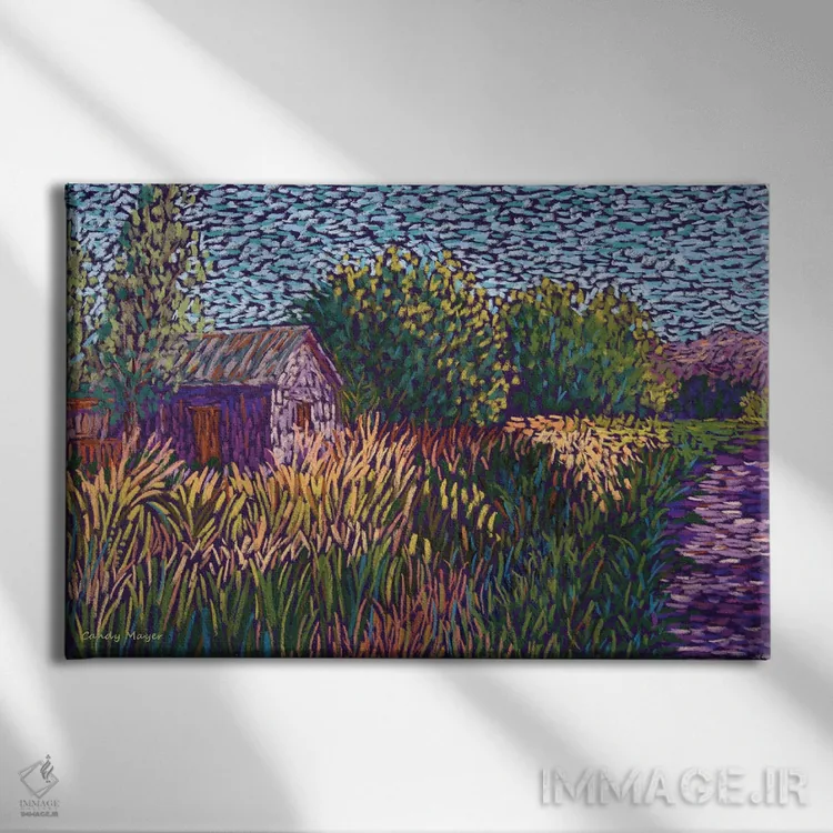 تابلو در امتداد کانال آبیاری اثر کندی مایر - نمای روبهرو روی دیوار