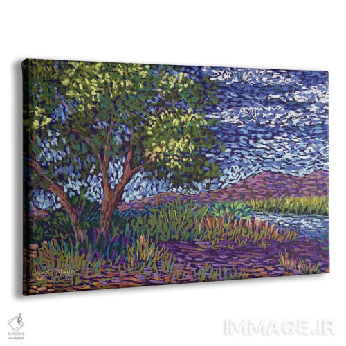 تابلو سایه کنار رودخانه اثر کندی مایر - نمای پرسپکتیو محصول