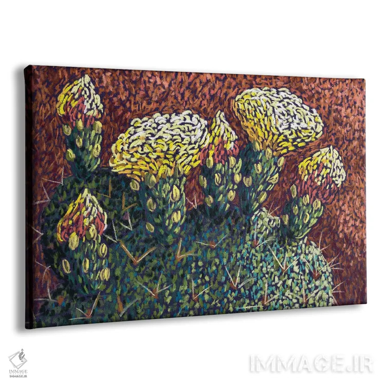 تابلو گلها و غنچههای انجیر خارگی اثر کندی مایر - نمای پرسپکتیو محصول