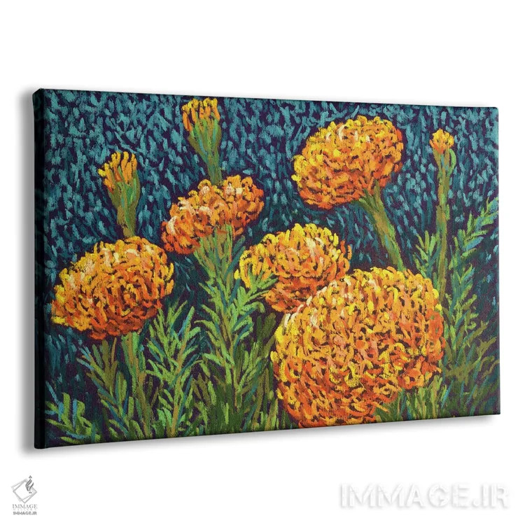 تابلو گلهای همیشه بهار اثر کندی مایر - نمای پرسپکتیو محصول