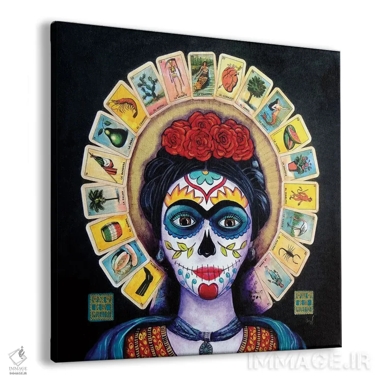 تابلو فریدا (کارت لاتریا) اثر کندی مایر - نمای پرسپکتیو محصول