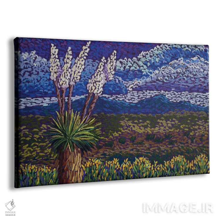 تابلو یوکای صحرایی (گیاه بیابانی) اثر کندی مایر - نمای پرسپکتیو محصول