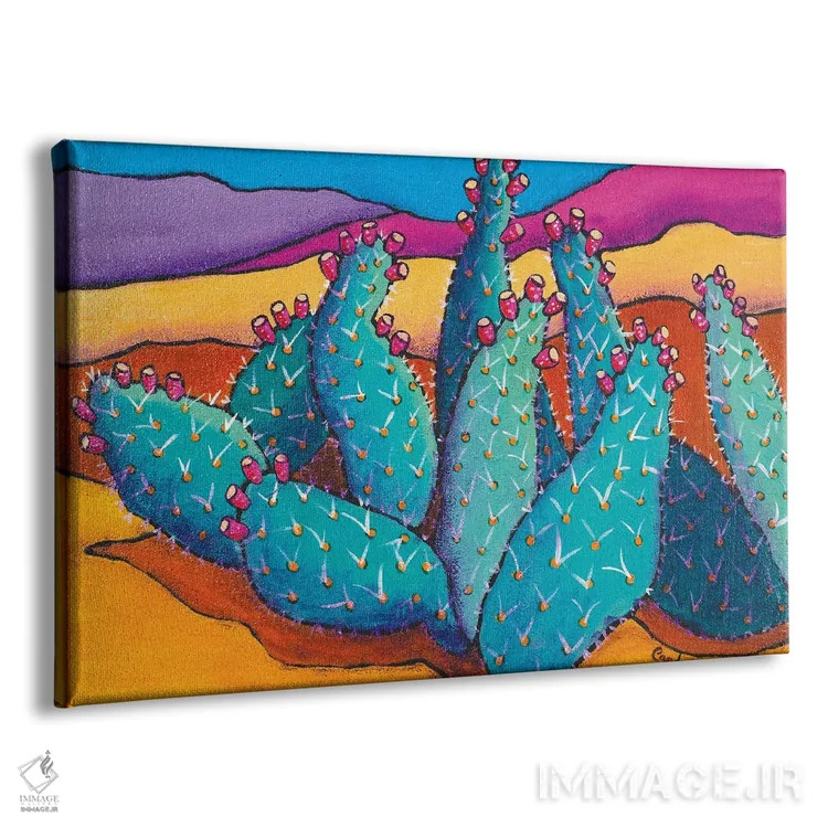 تابلو کاکتوس اثر کندی مایر - نمای پرسپکتیو محصول