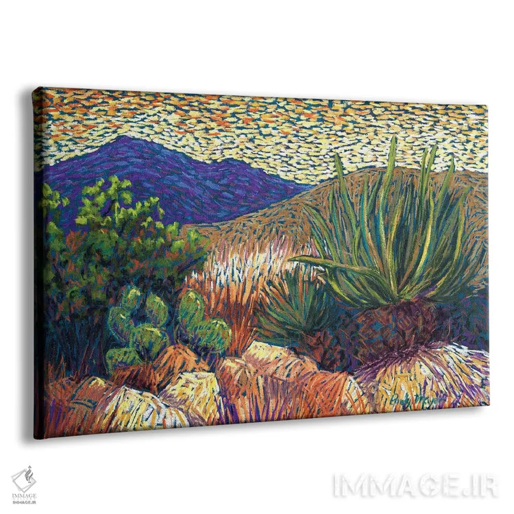 تابلو کاکتوس بیابانی اثر کندی مایر - نمای پرسپکتیو محصول