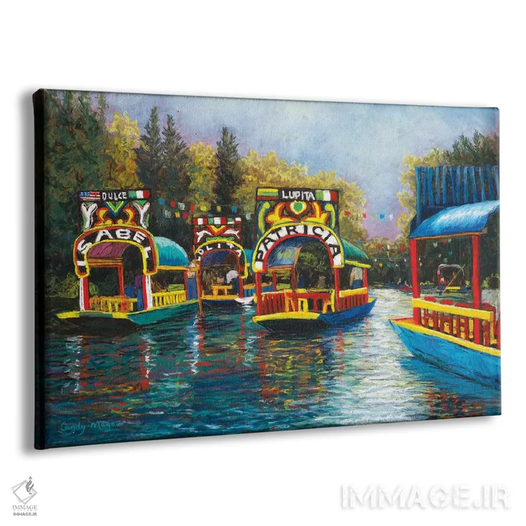 تابلو زوچیمیلو، مکزیک (ناحیه معروف آبراهها) اثر کندی مایر - نمای پرسپکتیو محصول