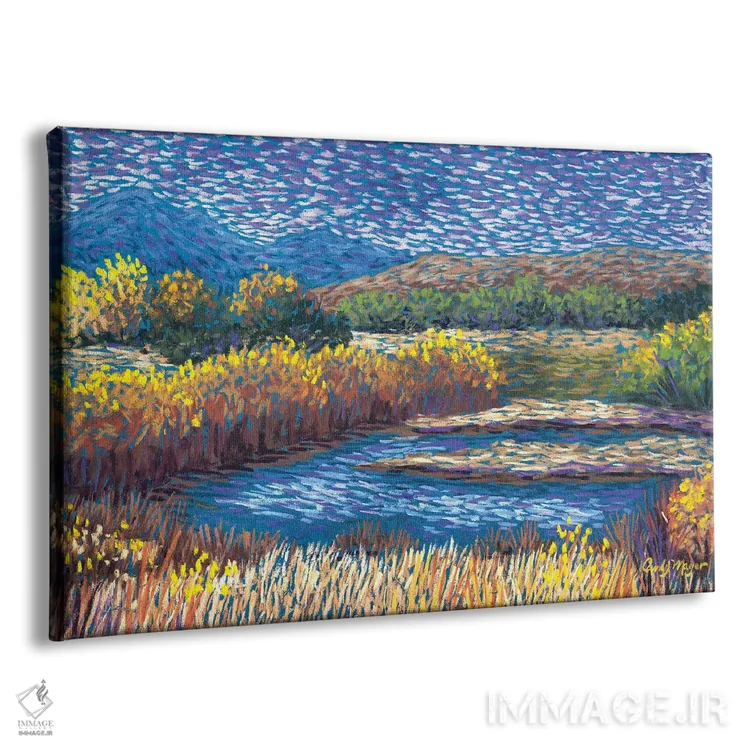 تابلو پاییز کنار رودخانه اثر کندی مایر - نمای پرسپکتیو محصول