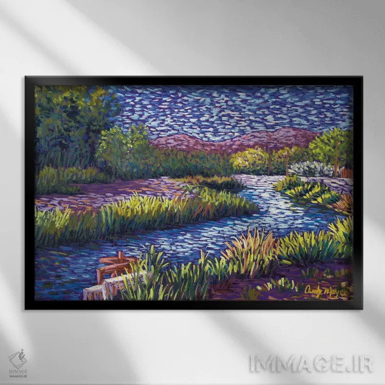 تابلو آبیاری درهای اثر کندی مایر - نمای قابدار مشکی