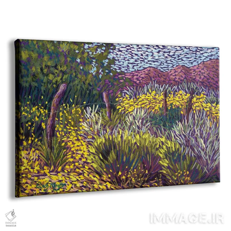 تابلو مزارع زرد اثر کندی مایر - نمای پرسپکتیو محصول