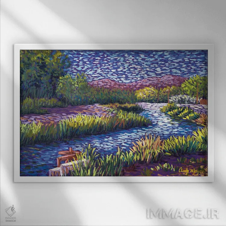 تابلو آبیاری درهای اثر کندی مایر - نمای قابدار سفید