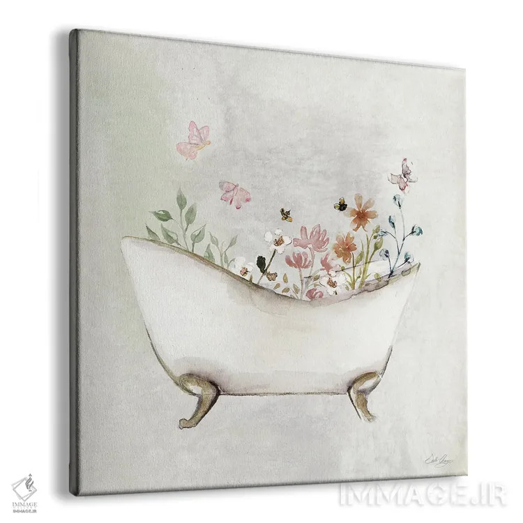 تابلو حمام گیاهی ۱ اثر استلا چانگ - نمای پرسپکتیو محصول