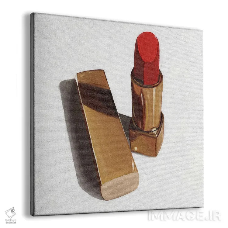 تابلو رژ لب قرمز اثر جانسو روسی - نمای پرسپکتیو محصول