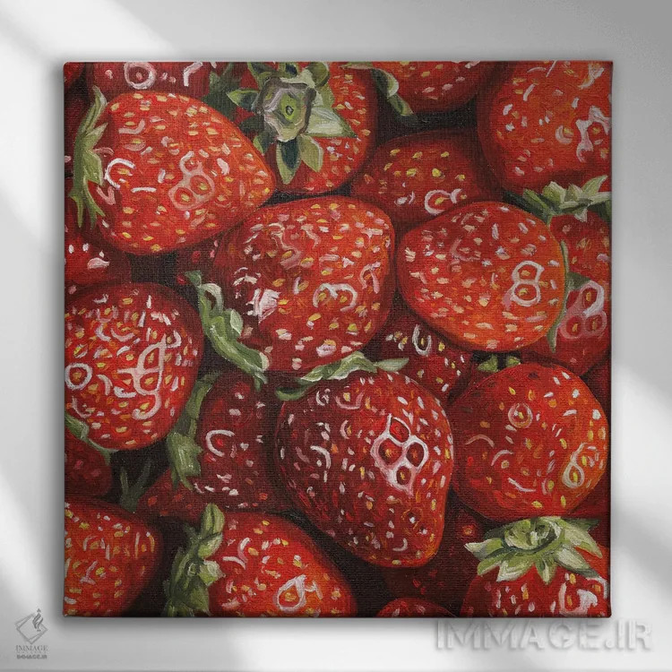 تابلو توتفرنگی اثر جانسو روسی - نمای روبهرو روی دیوار