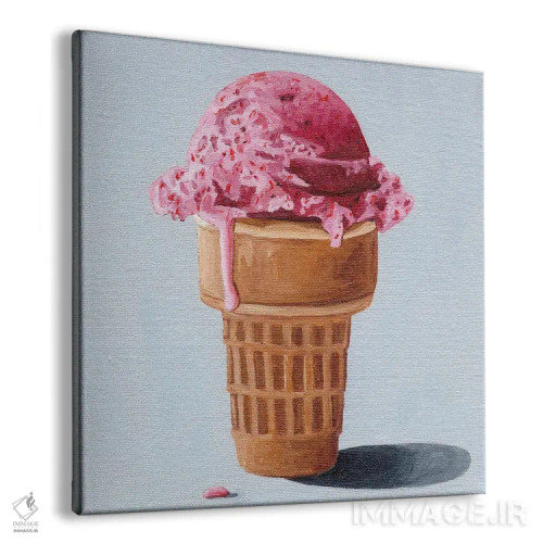 تابلو بستنی توتفرنگی اثر جانسو روسی - نمای پرسپکتیو محصول