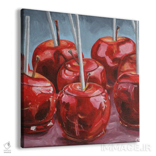 تابلو سیب آبنباتی اثر جانسو روسی - نمای پرسپکتیو محصول