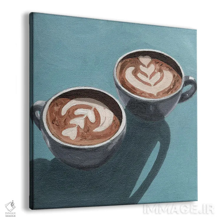 تابلو کاپوچینوهای غمگین اثر جانسو روسی - نمای پرسپکتیو محصول