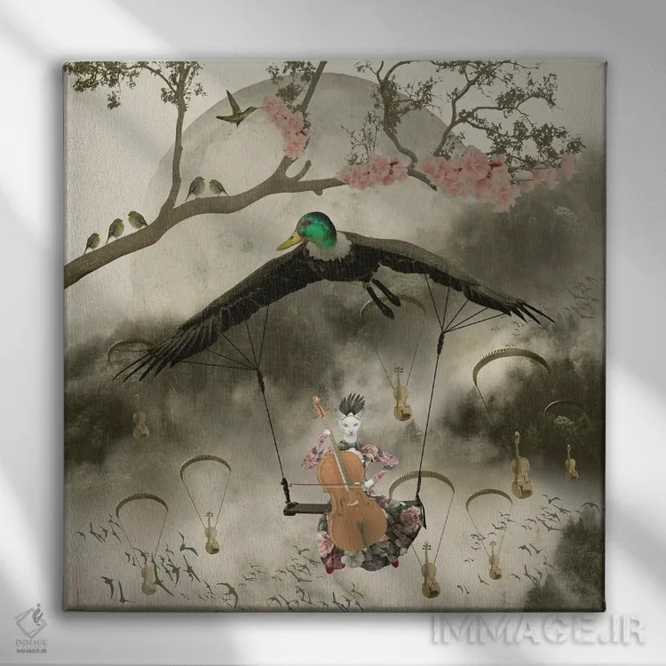 تابلو تاب اثر کارولین کسلسی - نمای روبهرو روی دیوار