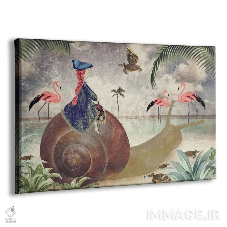 تابلو عجله نکن - افقی اثر کارولین کسلسی - نمای پرسپکتیو محصول