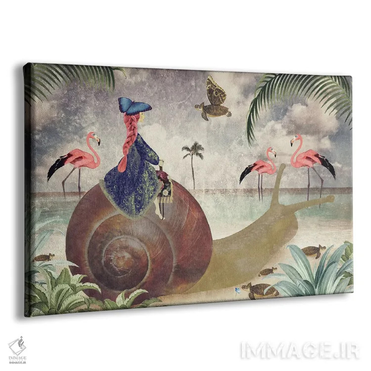 تابلو عجله نکن - افقی اثر کارولین کسلسی - نمای پرسپکتیو محصول