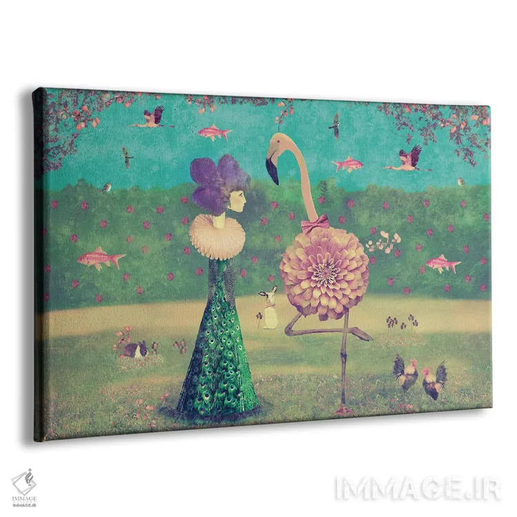 تابلو قدمزنی در پارک - افقی اثر کارولین کسلسی - نمای پرسپکتیو محصول