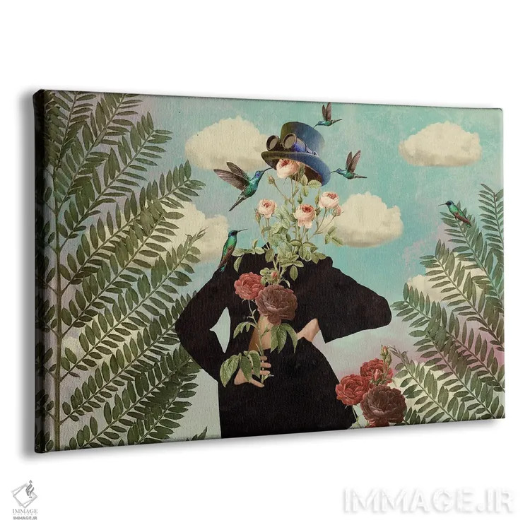 تابلو گلهای وحشی - افقی اثر کارولین کسلسی - نمای پرسپکتیو محصول