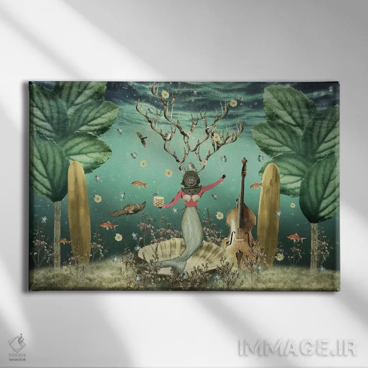 تابلو تولد وینونا اثر کارولین کسلسی - نمای روبهرو روی دیوار