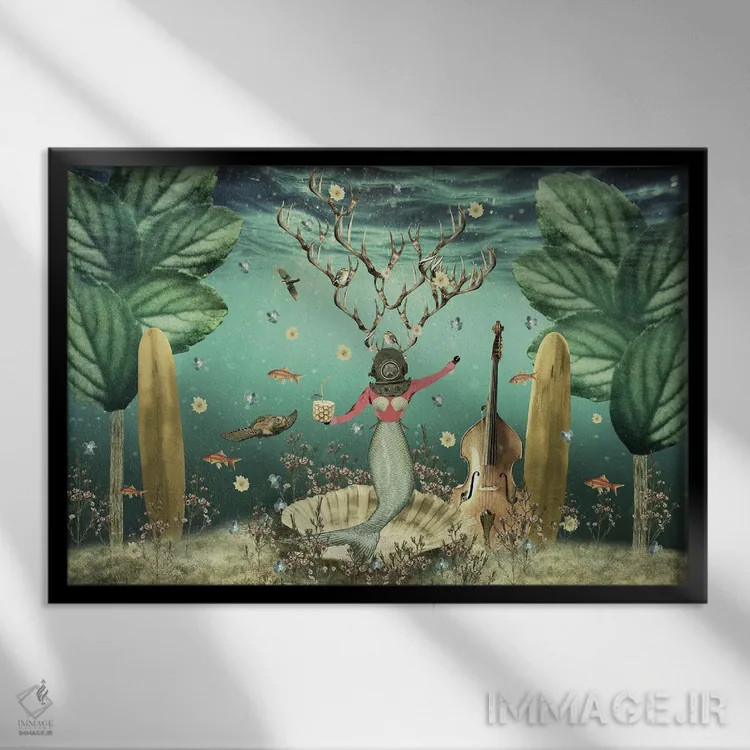 تابلو تولد وینونا اثر کارولین کسلسی - نمای قابدار مشکی