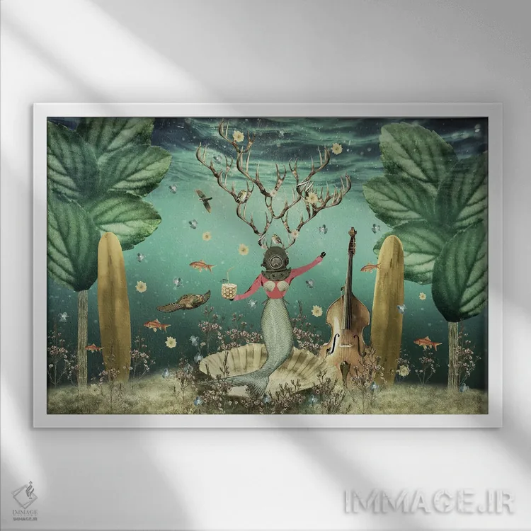 تابلو تولد وینونا اثر کارولین کسلسی - نمای قابدار سفید