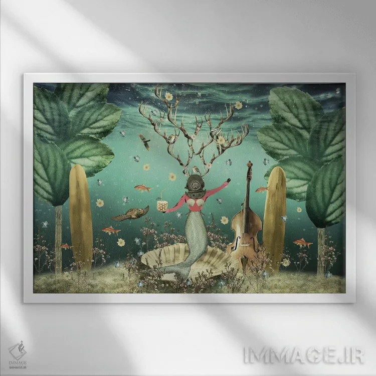 تابلو تولد وینونا اثر کارولین کسلسی - نمای قابدار سفید