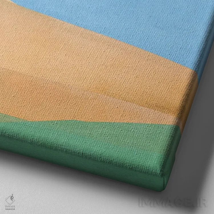 تابلو بر فراز جهان اثر کارولین کسلسی - نمای نزدیک بافت بوم