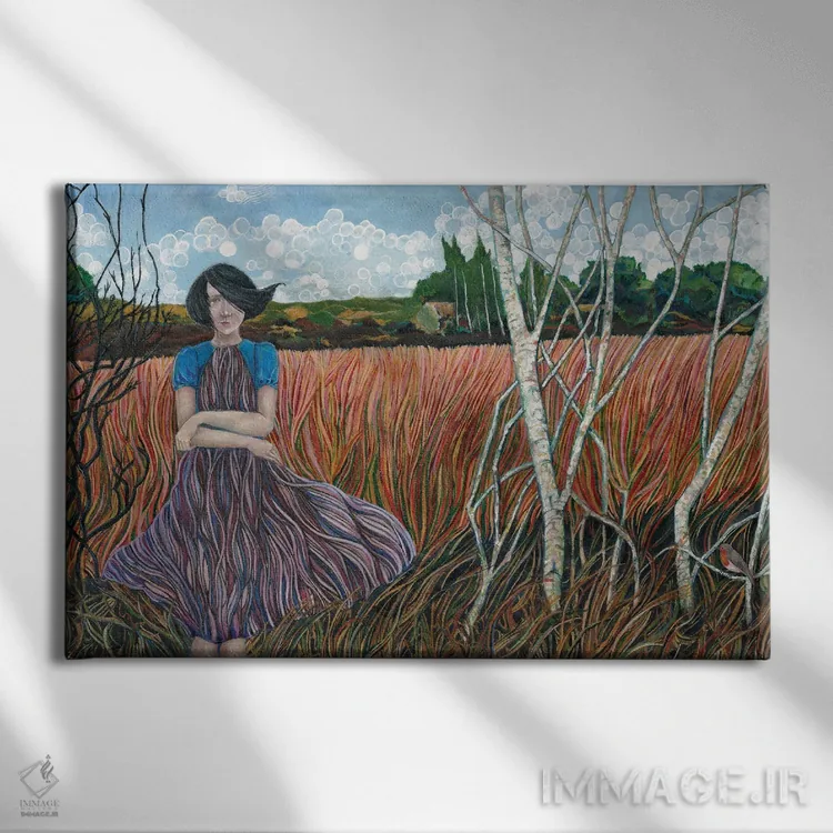 تابلو تعادل زمین اثر کترین پاتریکسون - نمای روبهرو روی دیوار