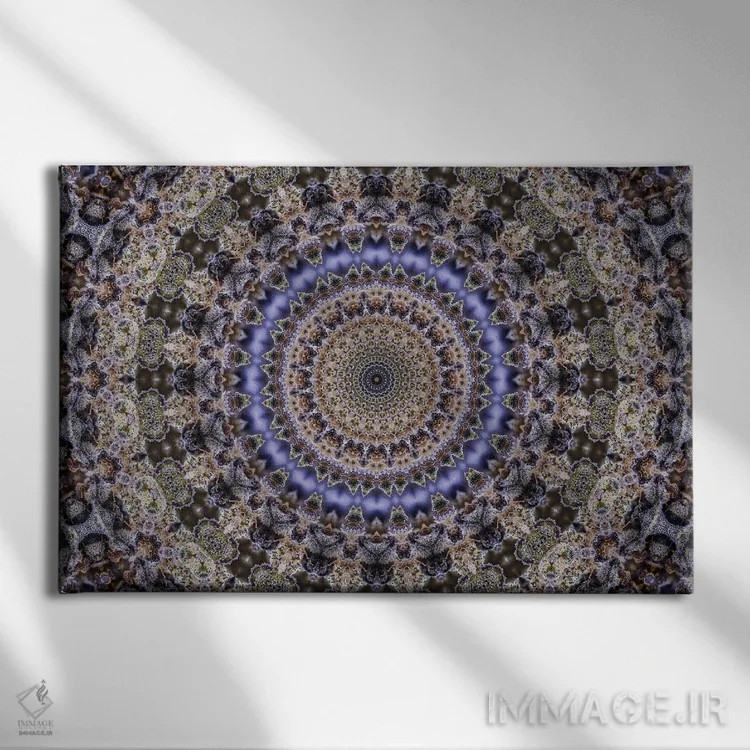 تابلو کالیدوسکوپ حشیش ۱ (هنر انتزاعی) اثر نائوم دورخمان - نمای روبهرو روی دیوار