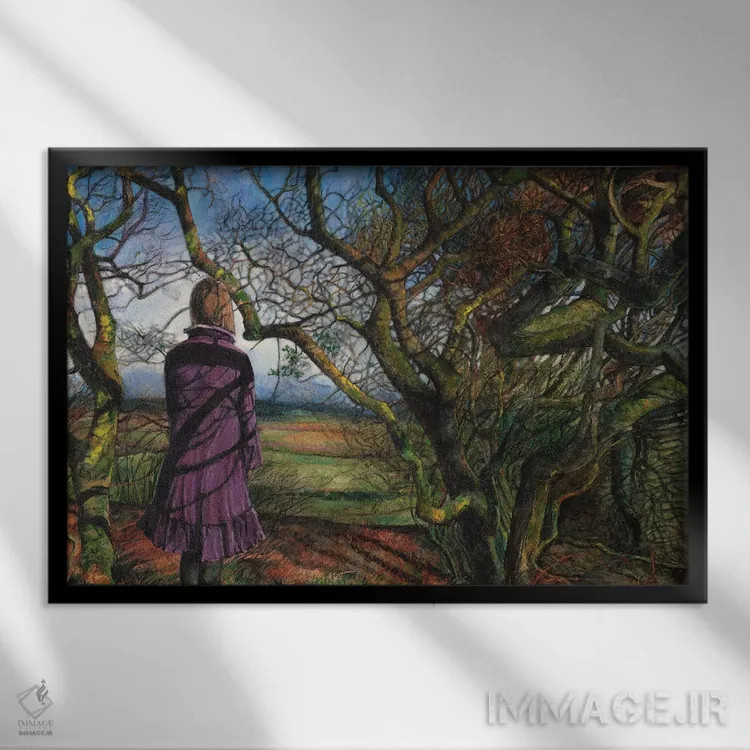 تابلو قلعه کُنی اثر کترین پاتریکسون - نمای قابدار مشکی