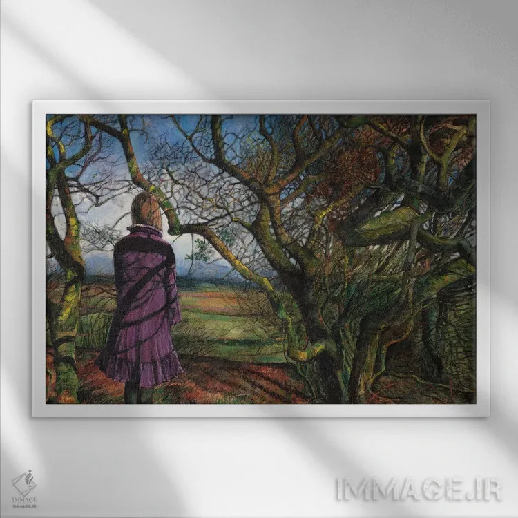 تابلو قلعه کُنی اثر کترین پاتریکسون - نمای قابدار سفید