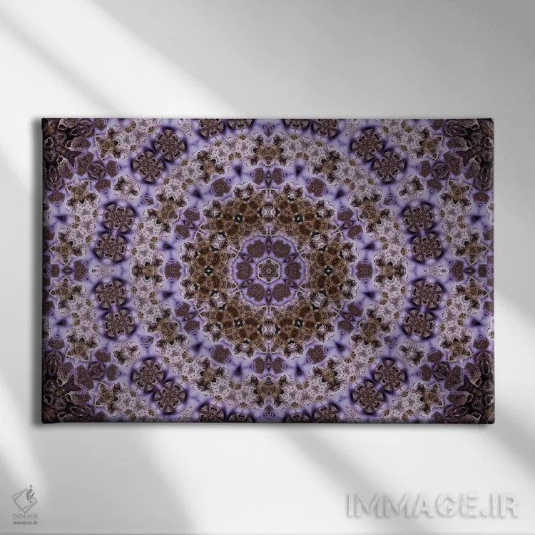 تابلو کالیدوسکوپ حشیش ۹ (هنر انتزاعی) اثر نائوم دورخمان - نمای روبهرو روی دیوار