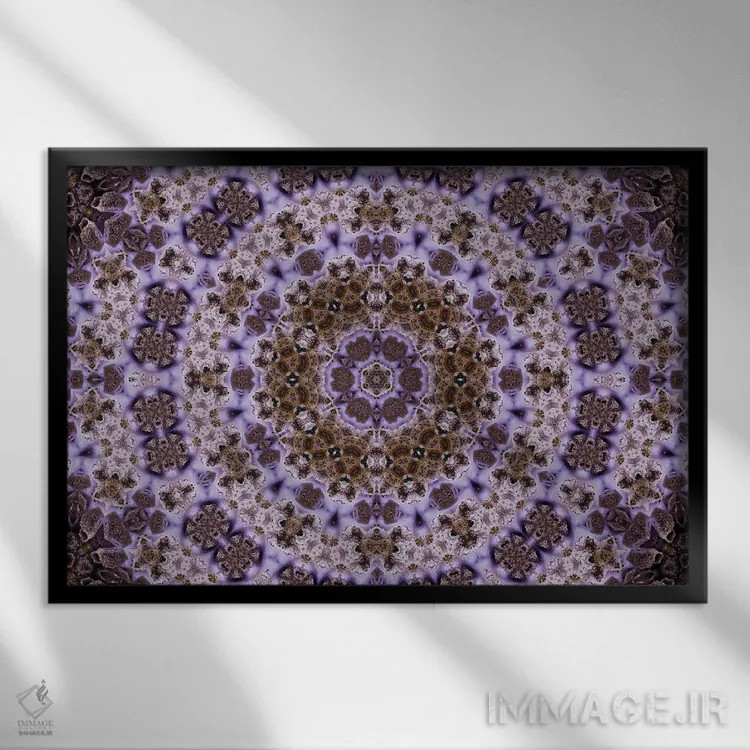 تابلو کالیدوسکوپ حشیش ۹ (هنر انتزاعی) اثر نائوم دورخمان - نمای قابدار مشکی