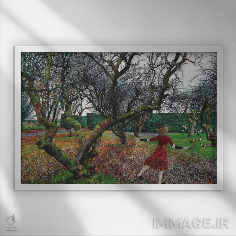 تابلو گردهمایی اثر کترین پاتریکسون - نمای قابدار سفید