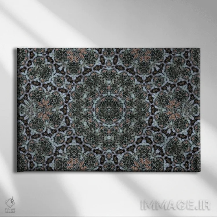 تابلو کالیدوسکوپ حشیش ۱۶ (هنر انتزاعی) اثر نائوم دورخمان - نمای روبهرو روی دیوار