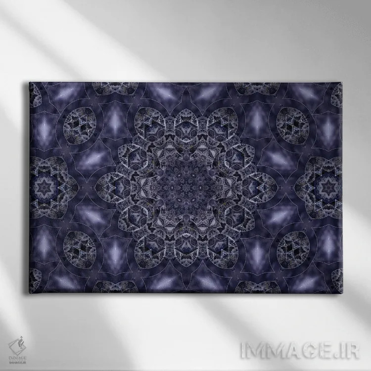 تابلو کالیدوسکوپ حشیش ۲۳ (هنر انتزاعی) اثر نائوم دورخمان - نمای روبهرو روی دیوار