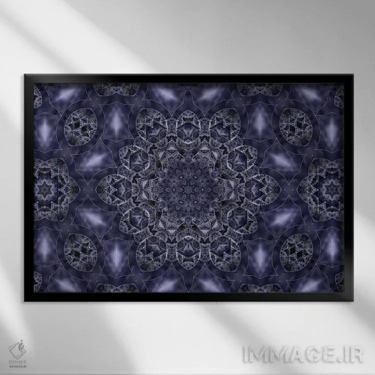 تابلو کالیدوسکوپ حشیش ۲۳ (هنر انتزاعی) اثر نائوم دورخمان - نمای قابدار مشکی